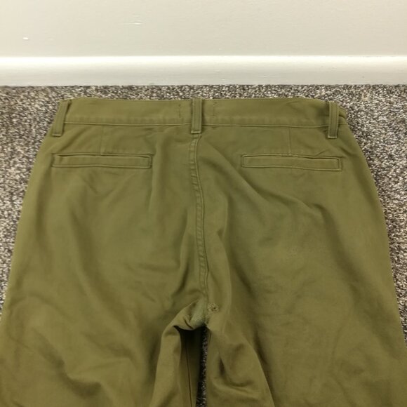 Taylor Stitch Pants Brenham Slim Chino Flat Front Green Mens 32x36 *Flaw - Picture 6 of 14